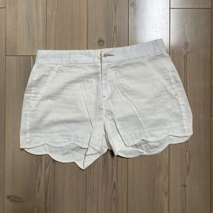 Gap Girls White Scalloped Shorts 14